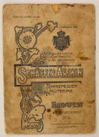 cca 1900 Katonai szolgálati emlék, keményhátú fotó Schäffer Ármin budapesti műterméből, foltos, 15×1...