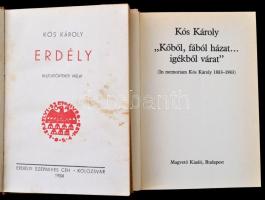 1934-1986 Kós Károly 3 db műve: 

Kós Károly: Erdély. Az Erdélyi Szépmíves Céh 10 éves jubileumára...