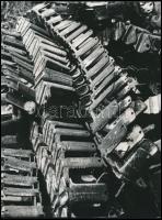 cca 1977 Kazincbarcika, Menesdorfer Lajos (1941-2005) budapesti fotóművész hagyatékából, 13 db vinta...