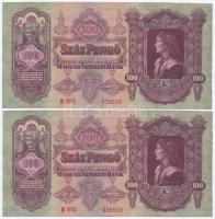 1930. 100P (2x) sorszámkövetők T:I