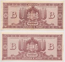 1946. 100.000BP (2x) eltérő színárnyalatok T:I,II