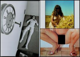cca 1970 és 1989 között készült, szolidan erotikus felvételek, 11 db vintage fotó és/vagy mai nagyít...