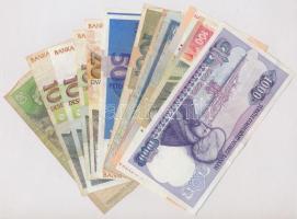 13db-os vegyes külföldi bankjegy tétel, közte Szlovákia, Szlovénia, Törökország T:III
13pcs of vari...