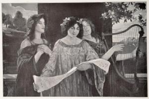 1901 Téli Tárlat. 1900-1901. Az országos Magyar Képzőművészeti Társulat 1901. évi tagilletményei I. ...