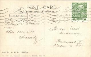 1911 SMS Zenta Osztrák-Magyar Monarchia Zenta-osztályú védett cirkálója / SM Kleiner Kreuzer Zenta. ...