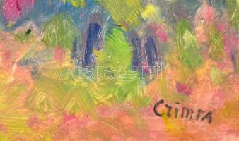 Czimra jelzéssel: Erdőrészlet. Olaj, farost, 60×56 cm