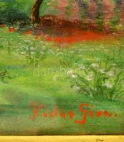 Kádár jelzéssel: Ház nagy kerttel. Pasztell, papír, üvegezett keretben, 34×46 cm