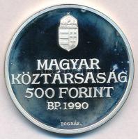 1990. 500Ft Ag "Kölcsey Ferenc" T:PP fo. 
Adamo EM116