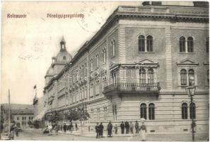 1911 Kolozsvár, Cluj; Pénzügyigazgatóság, Honvéd utca. Sámuel S. Sándor kiadása / Financial Directorate, street