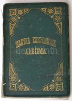 Zilahy Károly: Magyar koszorúsok albuma. Írói élet- és jellemrajzok. Második jutányos kiadás. Bp., 1874, Franklin-Társulat,  6+120 p.+14 t. (acélmetszetek.) Kiadói aranyozott egészvászon-kötés, aranyozott lapélekkel, rossz állapotban, kopott borítóval, sérült, hiányos gerinccel, széteső állapotban, foltos lapokkal, az elülső szennylapon 1896-os millenniumi levélzáróval.