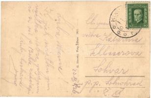 1926 Nagyszalók, Grossschlagendorf, Velky Slavkov (Tátra); vendéglő, Renner H. üzlete / Gasthof / re...