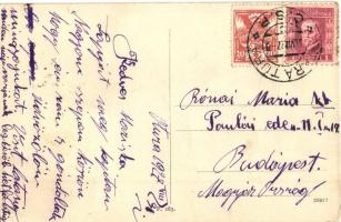 1927 Ótura, Stará Turá, Alt-Turn; utcaképek, templom, Özvegy Elena Malárová könyv és papírüzlete / s...