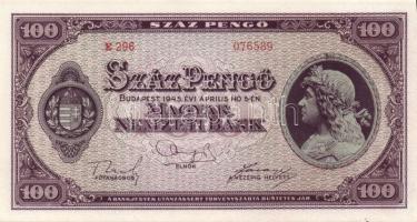 1945. 100P(2x) egymásutáni sorszámokkal T:I