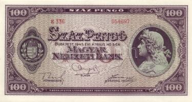 1945. 100P(2x) egymásutáni sorszámokkal T:I