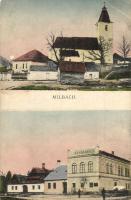 1930 Malompatak, Mühlenbach, Mlynica, Milbachy; Római katolikus templom, iskola (?) / Roman Catholic church, school (EB)