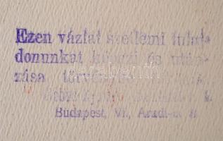 cca 1930 Impregnált zöldfájú Turul gyufa. Pecséttel jelzett Globus nyomdás gyufacímke terv. Akvarell...