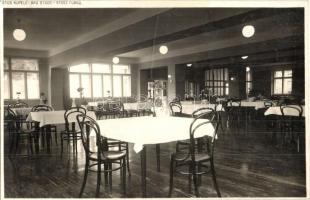 1934 Stósz, Stószfürdő, Bad Stoos, Kúpele Stós; étterem, kávéház belső / restaurant, café, interior. photo