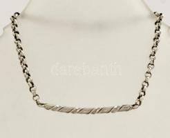 Ezüst(Ag) karkötő, 2 db, jelzett, h: 18 cm, nettó: 9,6 g