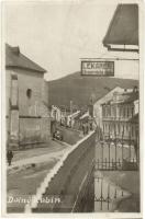 1929 Alsókubin, Dolny Kubín; utcakép gyógyszertárral / Lekáren Drogeristické clanku / street view with pharmacy. photo (EK)