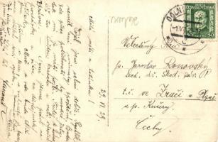 1929 Alsókubin, Dolny Kubín; utcakép gyógyszertárral / Lekáren Drogeristické clanku / street view wi...