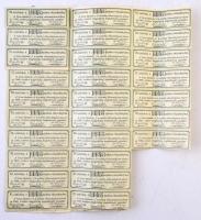 Tolna 1905. "A Tolnai Népbank Részvénytársaság" részvénye 100K-ról, szárazpecséttel, szelv...