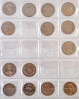 ~257db-os vegyes külföldi fémpénz gyűjtemény albumba rendezve, benne Görögország, Haiti, Honduras, H...