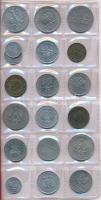 Lengyelország ~1974-2007. 53db-os érme tétel, 4 lapos kisalakú berakóban T:vegyes Poland ~1974-2007. 53pcs of coins in small, four-page binder C:mixed