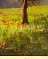 Zorkóczy jelzéssel: Magányos ház. Tempera, papír, üvegezett keretben, 40×50 cm