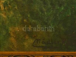 Nádler jelzéssel: Alpesi táj. Akvarell, papír, üvegezett keretben, 39×30 cm