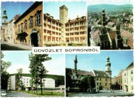 70 db MODERN soproni városképes lap / 70 modern Hungarian town-view postcards: Sopron