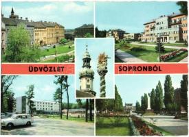 70 db MODERN soproni városképes lap / 70 modern Hungarian town-view postcards: Sopron