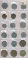 Vegyes belga és dél-afrikai fémpénz tétel négy lapos, kisalakú berakóban T:vegyes Mixed Belgian and South African coin lot in four-page small binder C:mixed