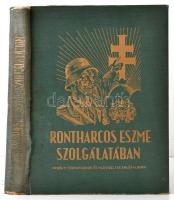 Kertész Elemér-De Sgardelli Caesar: A frontharcos eszme szolgálatában. Erdélyi tűzharcosok és hadviseltek emlékalbuma. Vitéz Gróf Takách-Tolvay József előszavával. [Bp., [1942], Magyar Front, 407+(1)+105 (bajtársi adattár)+68 p. (arcképek). Kiadói aranyozott egészvászon-kötés, kopott borítóval, sérült gerinccel, laza fűzéssel, kissé foltos lapokkal.