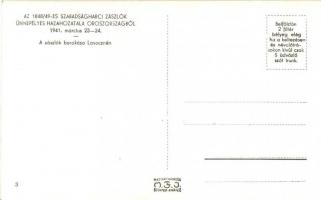 1941 Lavochne, Lavoczne; az 1848-49-es szabadságharci zászlók ünnepélyes hazahozatala Oroszországból...