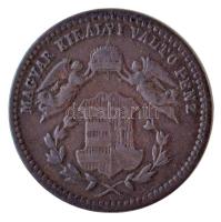 1872KB 1kr Cu Angyalos címer / Magyar Királyi Váltópénz T:2 Adamo M4.1