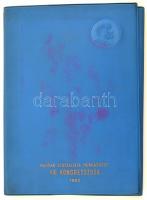 1962 Magyar Szocialista Munkáspárt VIII. Kongresszusa mappa, jegyzettömbbel, nyomtatványokkal