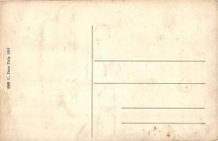 Viharban / Im Seegang / U oluji / il temporale / K.u.K. Kriegsmarine humorous art postcard with mari...