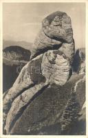 1937 Busteni, Babele (Öreg hölgyek) nevű sziklacsoport a Bucsecs-hegység tetején / Babele rock formations at the Bucegi Mountains (Muntii Bucegi). photo