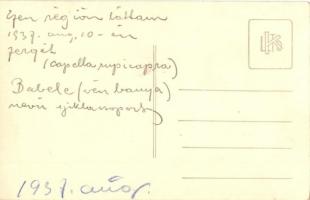 1937 Busteni, Babele (Öreg hölgyek) nevű sziklacsoport a Bucsecs-hegység tetején / Babele rock forma...