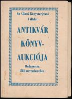 1988 Őszi könyvaukció. Antikvár könyvárverés katalógusa XXVIII. Bp., ÁKV. Papírkötésben.