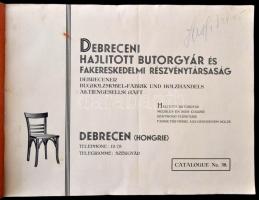cca 1920 Debreceni hajlított bútorgyár képes reklám kiadvány Kartonált borítóval. Folio. 56 p. 24x31...