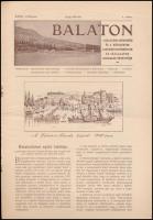 1939 Balaton, A Balatoni Szövetség hivatalos értesítője. XXXII. évf. 2. száma. Sok képpel és hirdetéssel