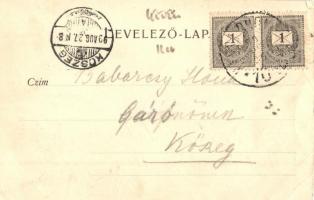 1899 Füzesabony, Vasútállomás, pályaudvar (EB)