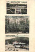 1906 Budapest II. Hűvösvölgy, Villamos vasút részlete, erdő, Hűvösvölgyi villamos vasút végállomása. J. Schwarz kiadása