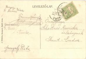 1906 Budapest II. Hűvösvölgy, Villamos vasút részlete, erdő, Hűvösvölgyi villamos vasút végállomása....