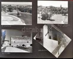 cca 1962-1963 Családi fotóalbum magyarországi kirándulásokról, túrákról, 12×9 cm-es képekkel