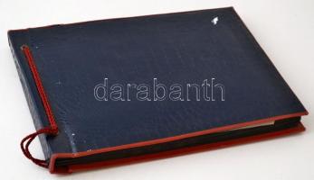 cca 1962-1963 Családi fotóalbum magyarországi kirándulásokról, túrákról, 12×9 cm-es képekkel