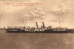 A Magyar Királyi Folyam- és Tengerhajózási Részvénytársaság (MFTR) Erzsébet királyné termes gőzöse / Hungarian passenger steamship (EK)