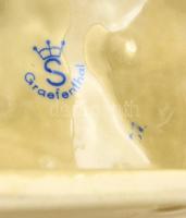 Grafenthal porcelán lovashintó, kézzel festett, hibátlan, jelzett, 19x20 cm