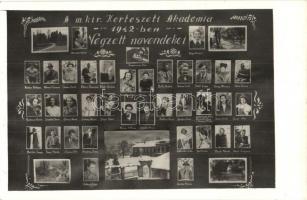 1942 Budapest XI. A m. kir. Kertészeti Akadémia 1942-ben végzett növendékei, tabló; Studentika. photo